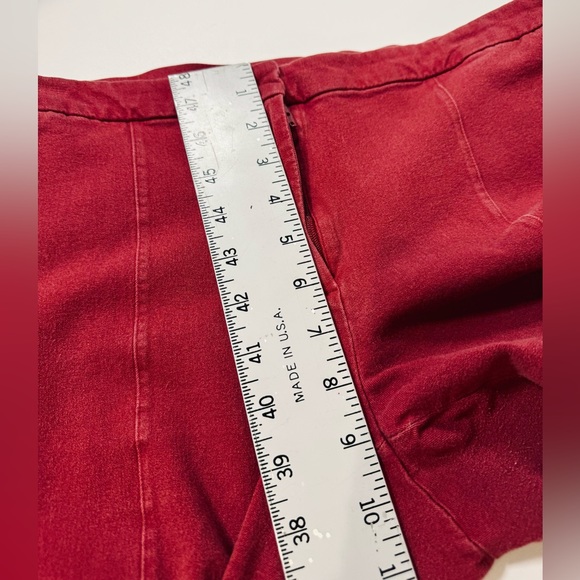 J. Jill Premium Bi-Stretch Cropped Pants Cranberry Red Capri Size 14‎ - Picture 9 of 12